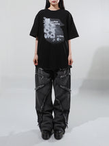 (UNISEX) トルネードデッキワイドデニムパンツ