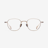 Knouun Round titanium glasses CODE. 102. B Sizzy Gold
