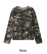 フレンカモワッフル長袖Tシャツ