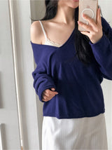 フェミニンレースクロップキャップスリーブレス (3color)