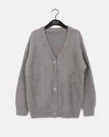 Mozel Wool Angora Oversized-Fit Cardigan