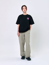 ラビットTシャツ_ブラック/ピンク