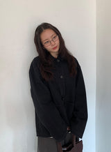 [unisex] ヒューケピグメントオーバーコットンジャケット