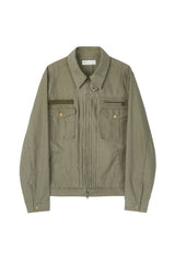 ビンテージウォッシュド5ポケットワークジャケット (Washed Khaki)