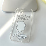 Good Moring Toast Phone Case