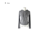 Liam Peach Fuzz Slim Fit Hood Shirring T-Shirt