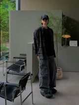 Monster Air Cargo Denim Pants 3C