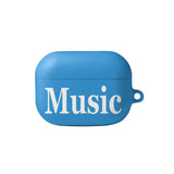 Blue Music Glossy AirPods Case