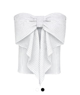 Noel Stripe Bustier Top