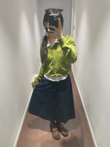 Anki Flora Frill Blouse (1color)