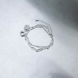 Dual Ring Layered Chain Bracelet