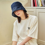VA Stud Non Washing Denim Drop Bucket Hat / Indigo