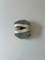 Clam round pouch _ Corduroy warm mint