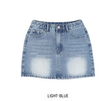 [U-DENIM/Special Product] ケイトウォッシングデニムミニスカート