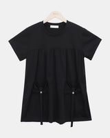 Hues Ribbon Pocket Short Sleeve T-Shirt