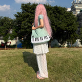 Mint Polka Dot Piano Bag