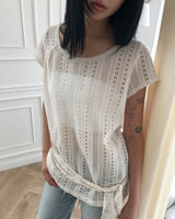 Elco Crochet Short Sleeve T-Shirt
