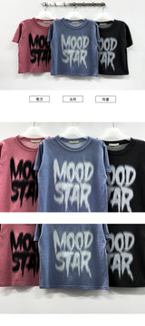 Mood pigment short-sleeved T-shirt