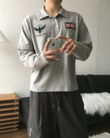 Union Collar Long Sleeve T