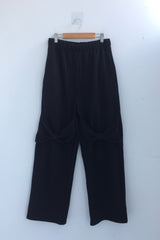 Double ribbon knee-point pants