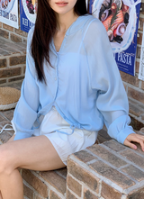 Rare Summer String Hood Blouse, Shirt (5color)