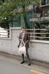 layered organza bag_cream pink