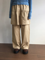 Wavy flare skirt pants (3color)
