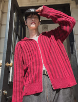 Scream Two-Way Knit Hooded Zip-Up