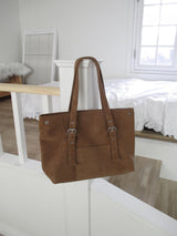 simple square leather bag