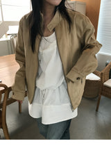 Suede harrington Jacket 