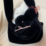 Bunny Popo Hug Doll (black)