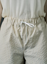 Checkboard shorts (beige)