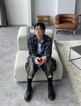 No.0834 geekchic silver glasses