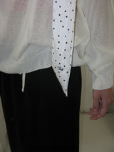 Dot slim scarf