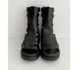 ANKLE CLASSIC SANDALS (BLACK)