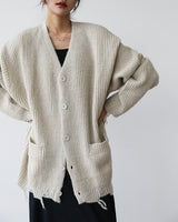 LIF OVER DAMAGE CARDIGAN