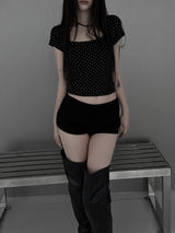 dottie crop short sleeve T (2color)