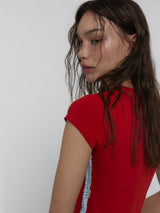 Lace Baby T-Shirts_Red