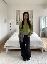 Loosefit v neck knit(8color)