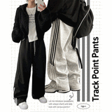 3 Line Coloring Accentuated Banded Wide Pants