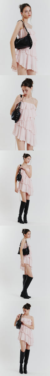 AMBER LEATHER BAG black