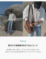 [ASCLO MADE] エアリーバンディングシャツ (2color)