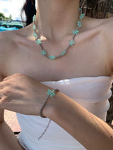 Summer mint star necklace