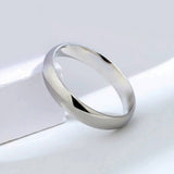 SVR-611 Teen Top Ricky wears silver 925 simple plain round minja silver ring