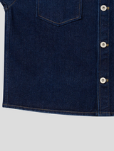 Western crop denim shirts jacket