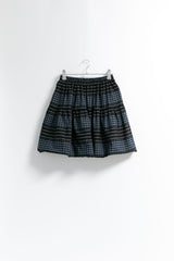 check stripe twoway cotton skirt(2colors)
