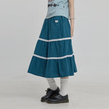 Lace Flare Midi Skirt