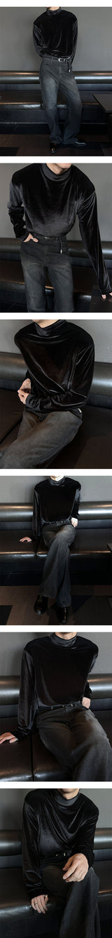 [F/W] ベルベットハーフポーラニット(3color)