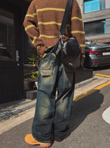 リンクダブルバックポケットデニムパンツ