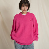 ドルフィンヘアリーVネックニット